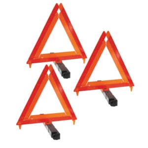 WARNING TRIANGLE SET OF 3 COMPLETE IN A CARRY CASE